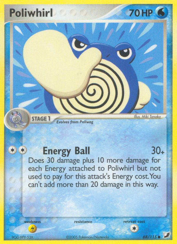 Poliwhirl (68/115) [EX: Unseen Forces] | Gear Gaming Bentonville