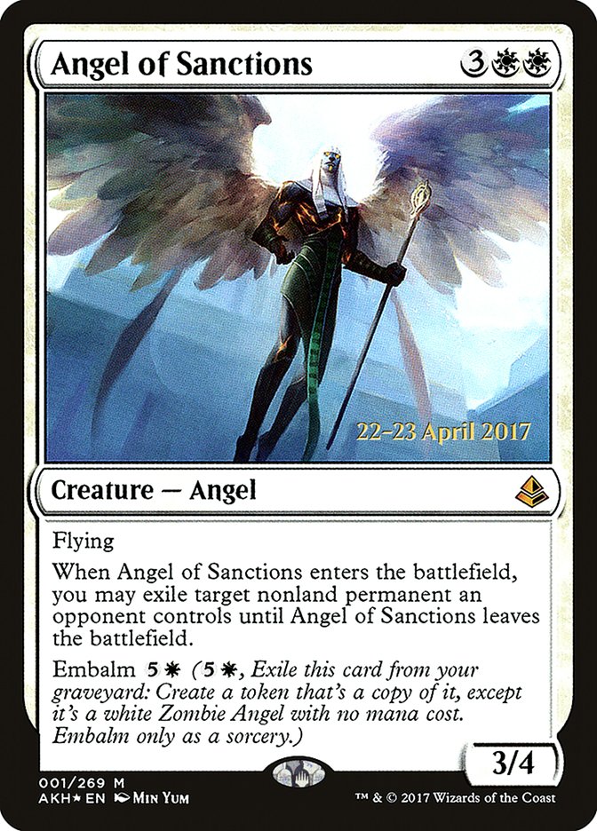 Angel of Sanctions [Amonkhet Prerelease Promos] | Gear Gaming Bentonville