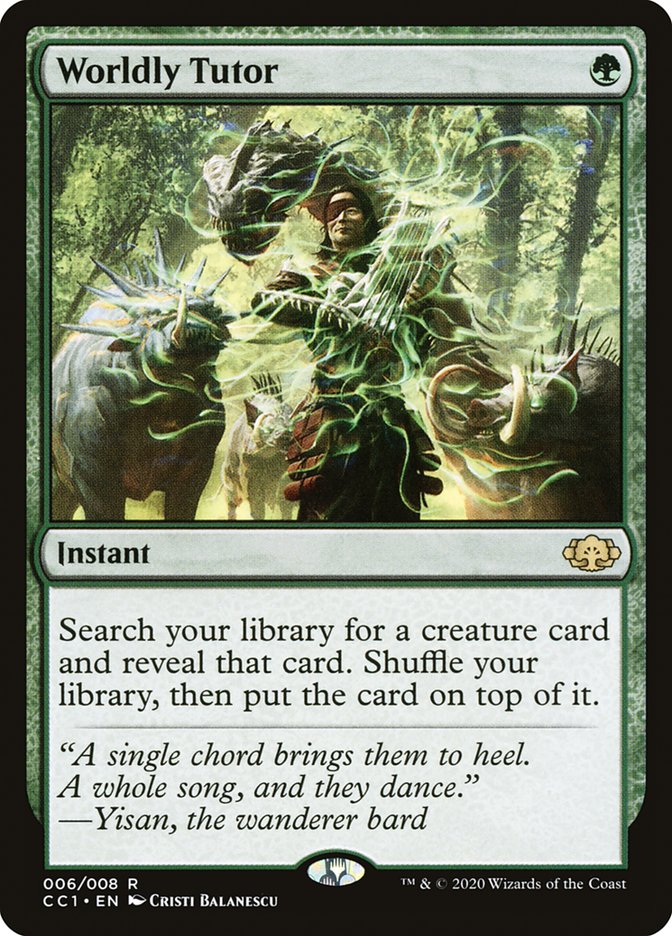Worldly Tutor [Commander Collection: Green] | Gear Gaming Bentonville