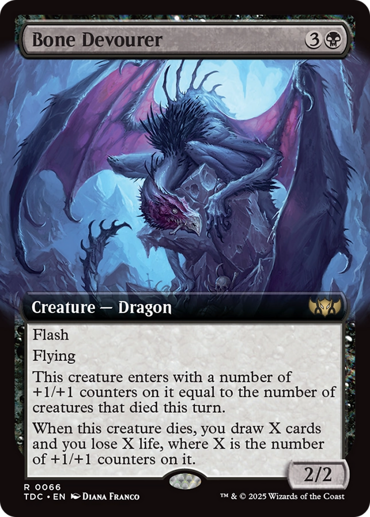 Bone Devourer (Extended Art) [Tarkir: Dragonstorm Commander] | Gear Gaming Bentonville