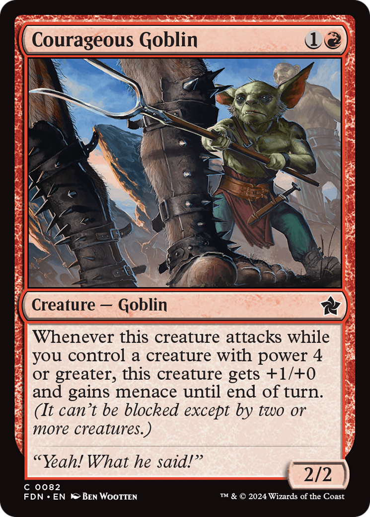 Courageous Goblin [Foundations] | Gear Gaming Bentonville