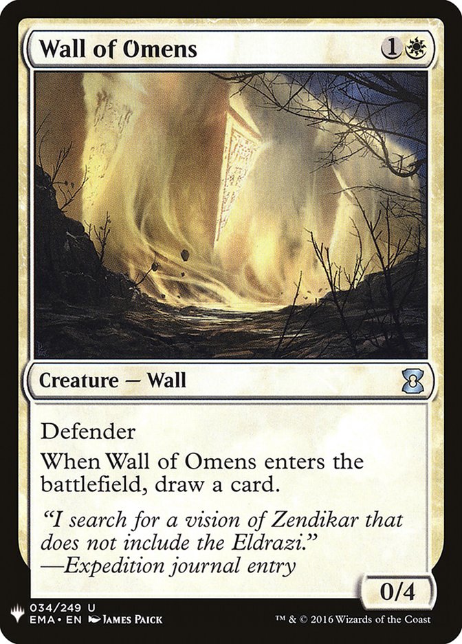 Wall of Omens [Mystery Booster] | Gear Gaming Bentonville