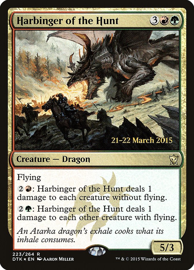 Harbinger of the Hunt [Dragons of Tarkir Prerelease Promos] | Gear Gaming Bentonville