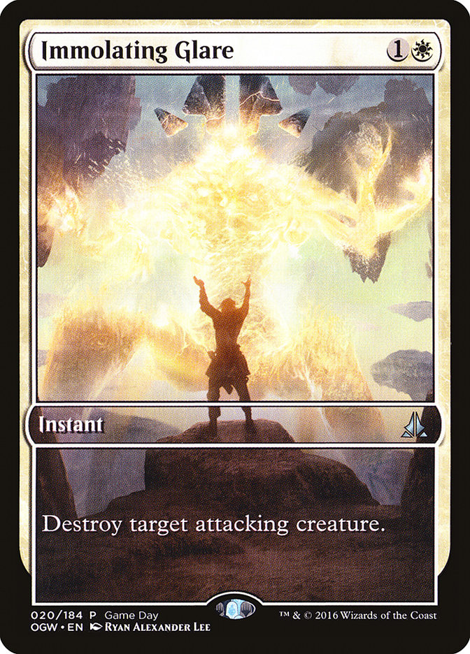 Immolating Glare (Game Day) (Extended Art) [Oath of the Gatewatch Promos] | Gear Gaming Bentonville