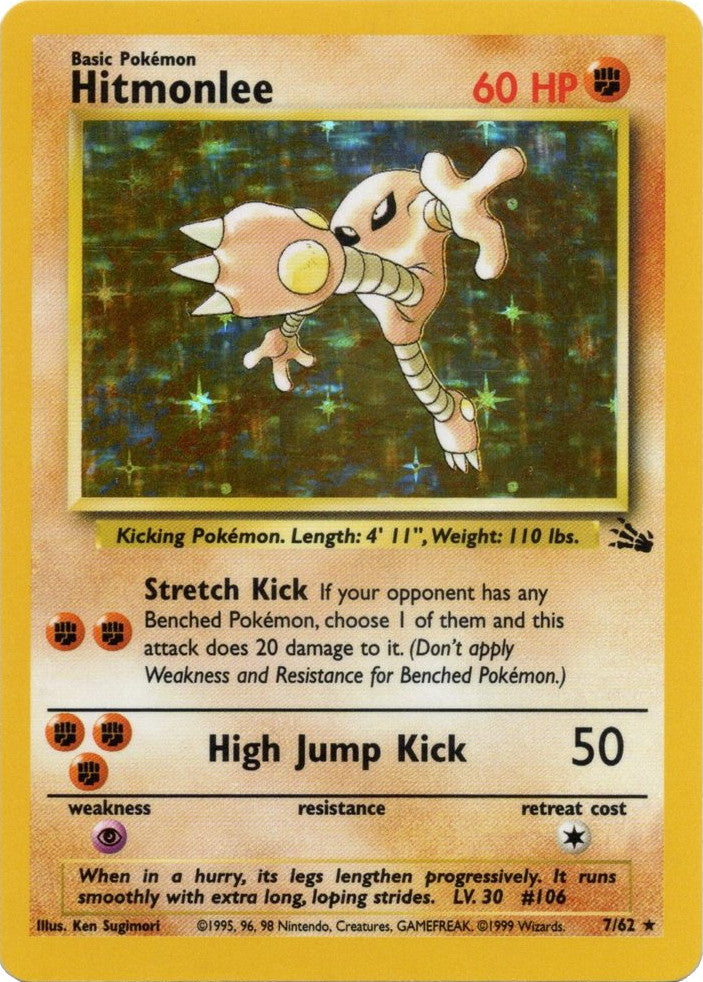 Hitmonlee (7/62) [Fossil Unlimited] | Gear Gaming Bentonville