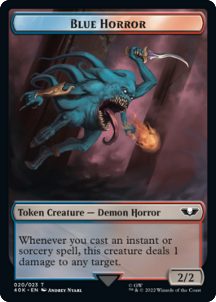 Spawn // Blue Horror Double-Sided Token [Warhammer 40,000 Tokens] | Gear Gaming Bentonville