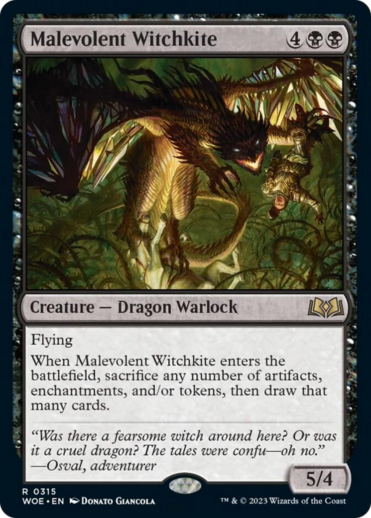 Malevolent Witchkite [Wilds of Eldraine] | Gear Gaming Bentonville