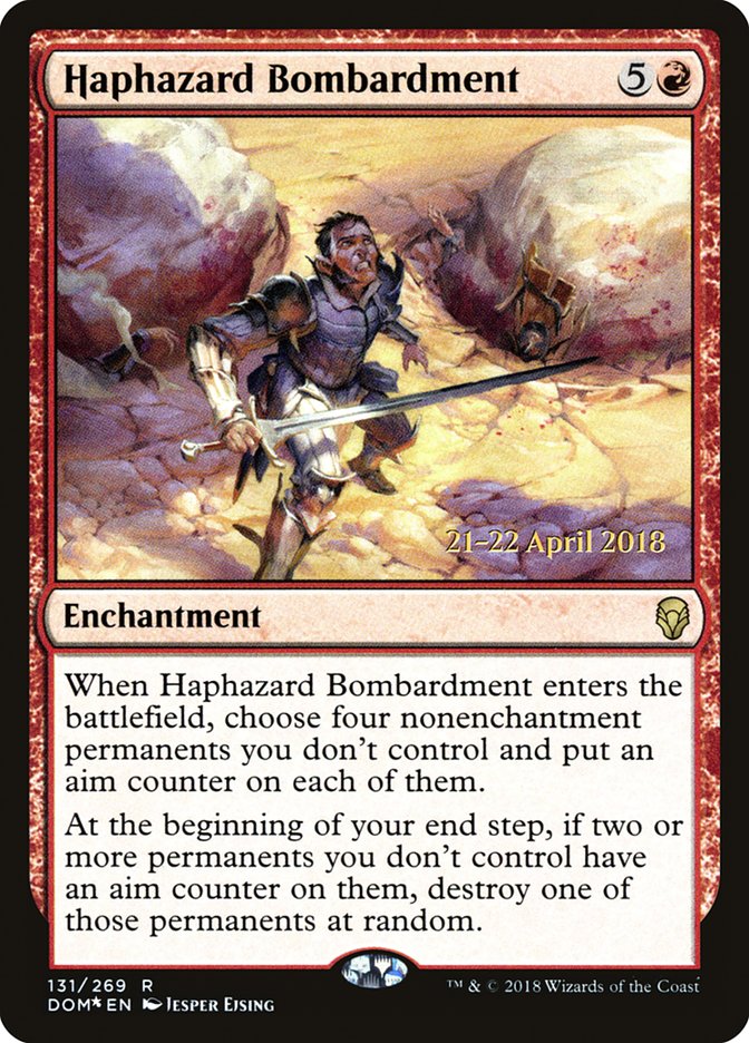 Haphazard Bombardment [Dominaria Prerelease Promos] | Gear Gaming Bentonville