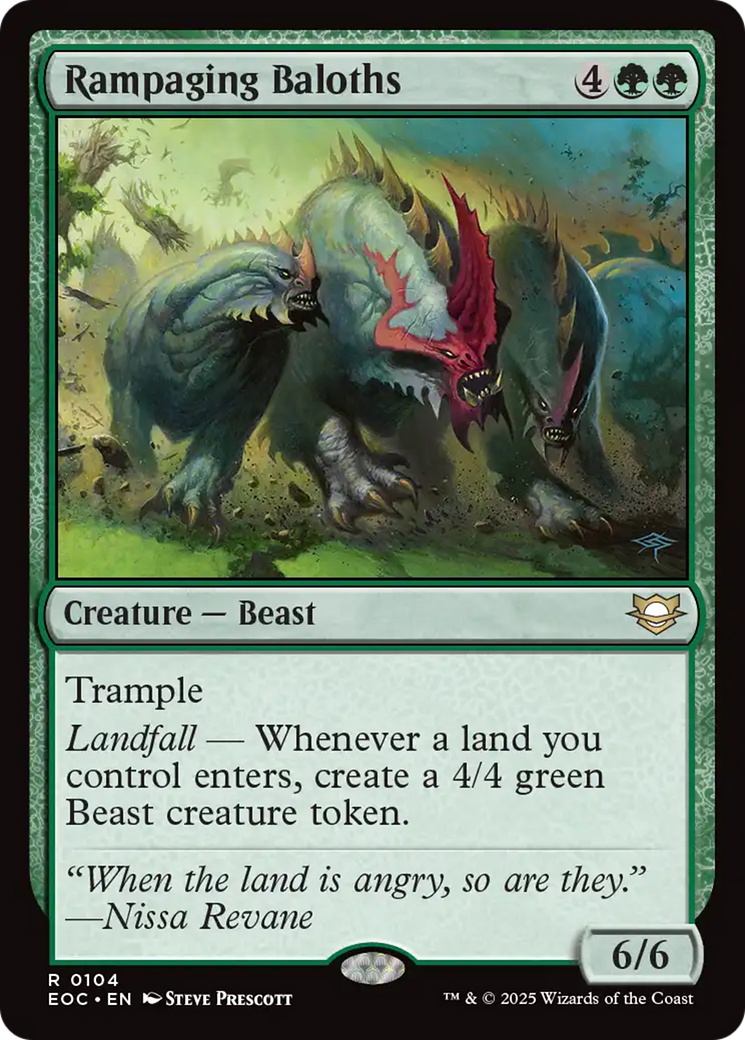 Rampaging Baloths [Edge of Eternities Commander] | Gear Gaming Bentonville
