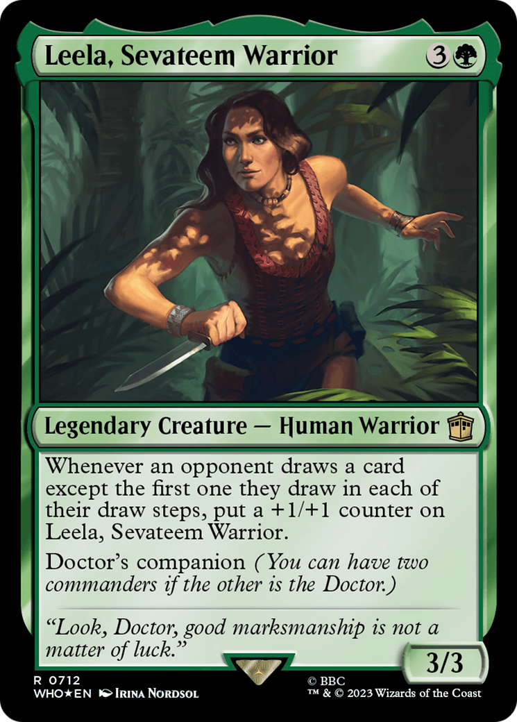 Leela, Sevateem Warrior (Surge Foil) [Doctor Who] | Gear Gaming Bentonville