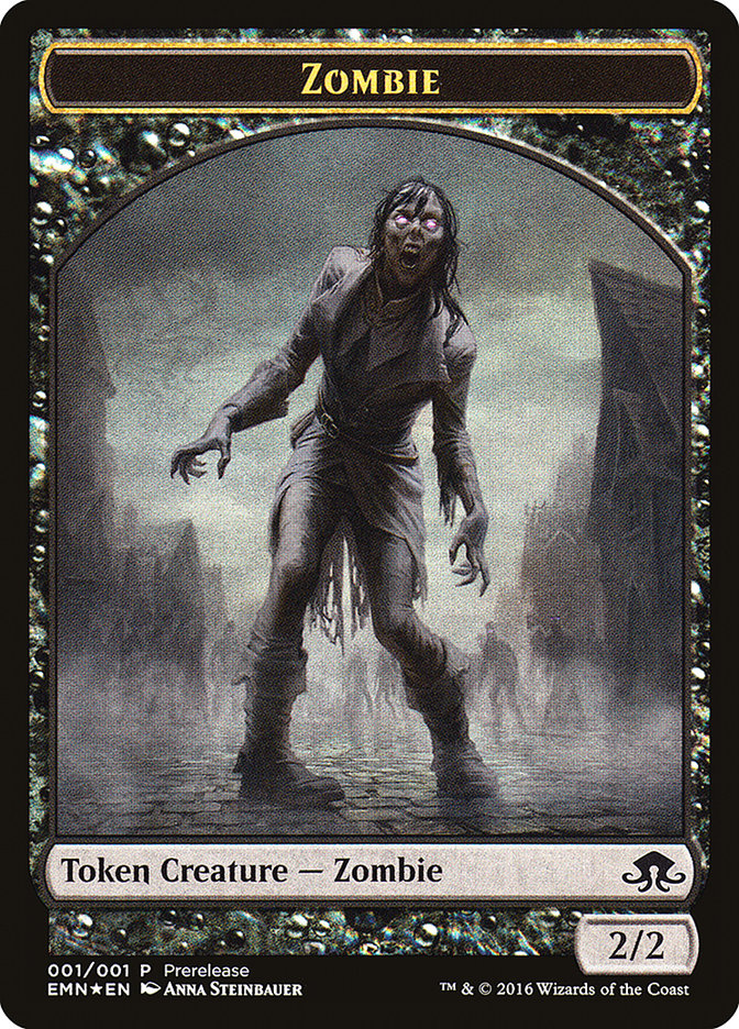 Zombie // Zombie Double-Sided Token [Eldritch Moon Prerelease Promos] | Gear Gaming Bentonville