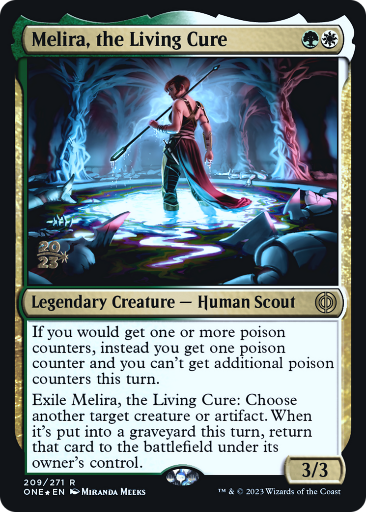 Melira, the Living Cure [Phyrexia: All Will Be One Prerelease Promos] | Gear Gaming Bentonville