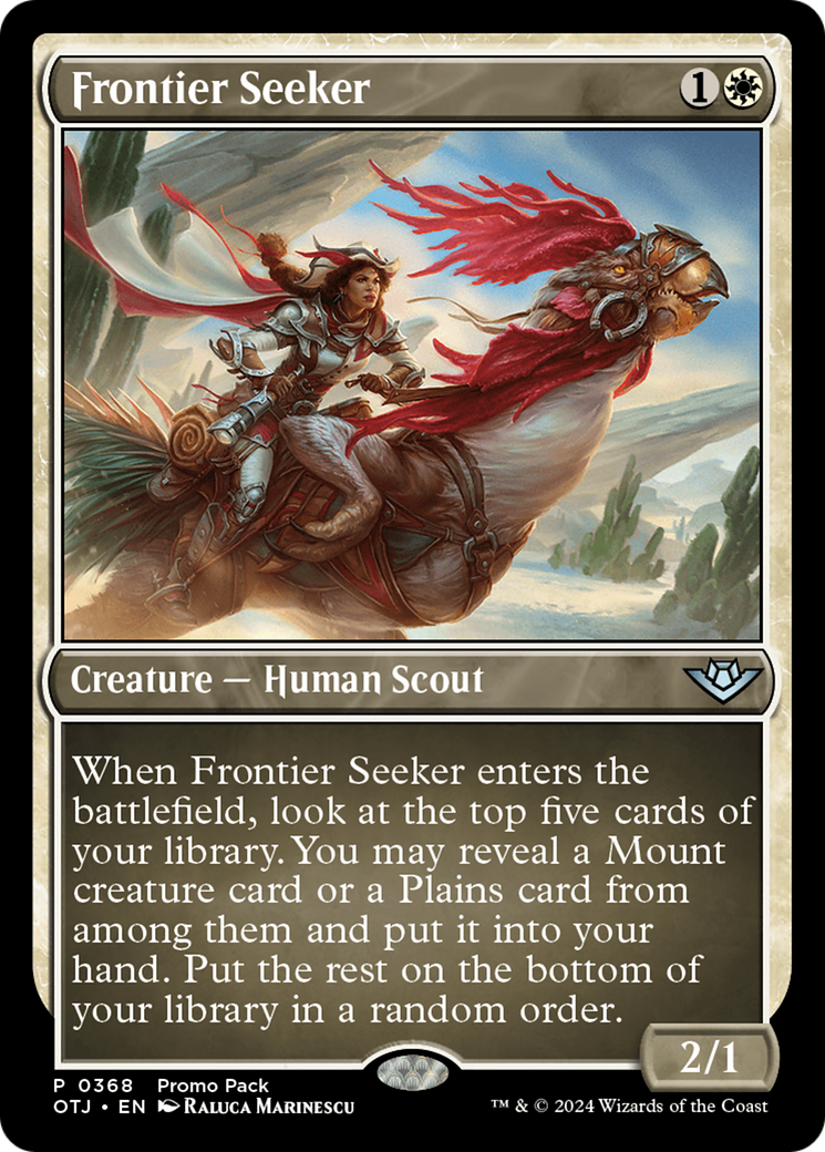 Frontier Seeker (Promo Pack) [Outlaws of Thunder Junction Promos] | Gear Gaming Bentonville