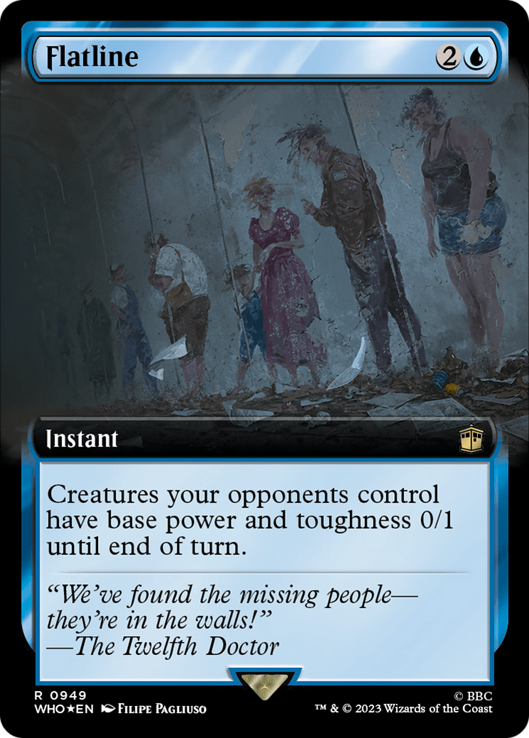 Flatline (Extended Art) (Surge Foil) [Doctor Who] | Gear Gaming Bentonville