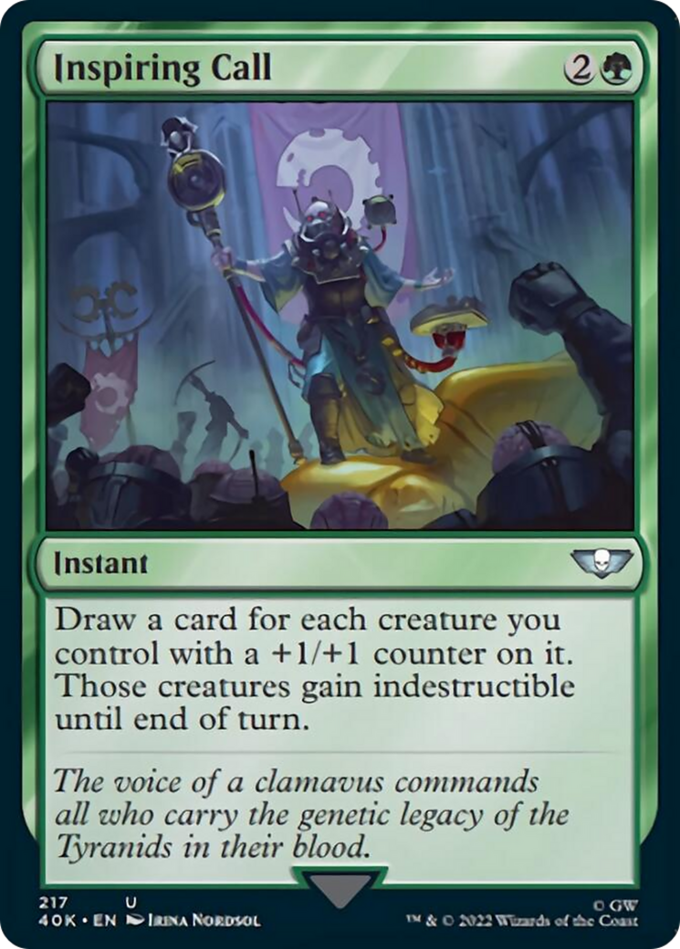 Inspiring Call (Surge Foil) [Warhammer 40,000] | Gear Gaming Bentonville