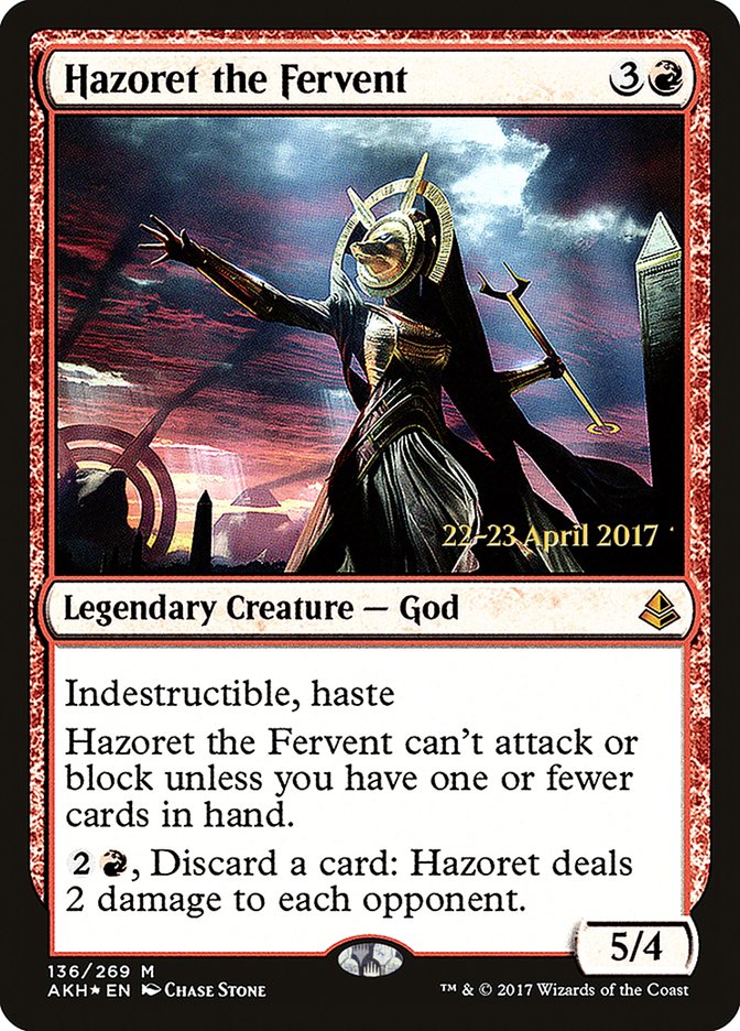 Hazoret the Fervent [Amonkhet Prerelease Promos] | Gear Gaming Bentonville
