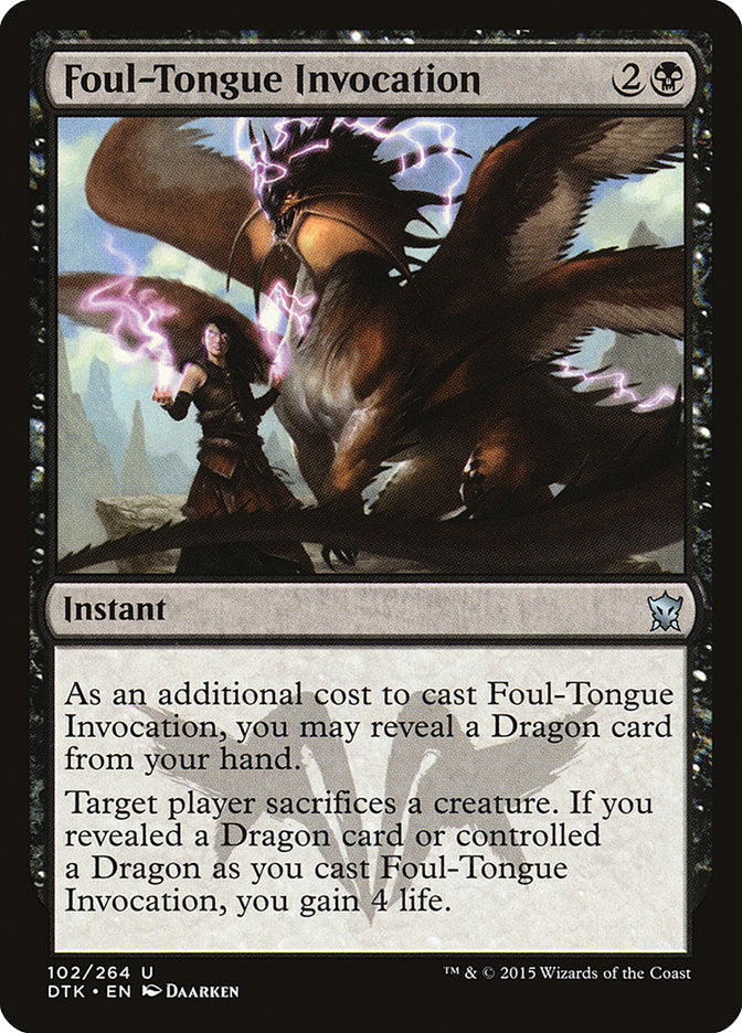 Foul-Tongue Invocation [Dragons of Tarkir] | Gear Gaming Bentonville