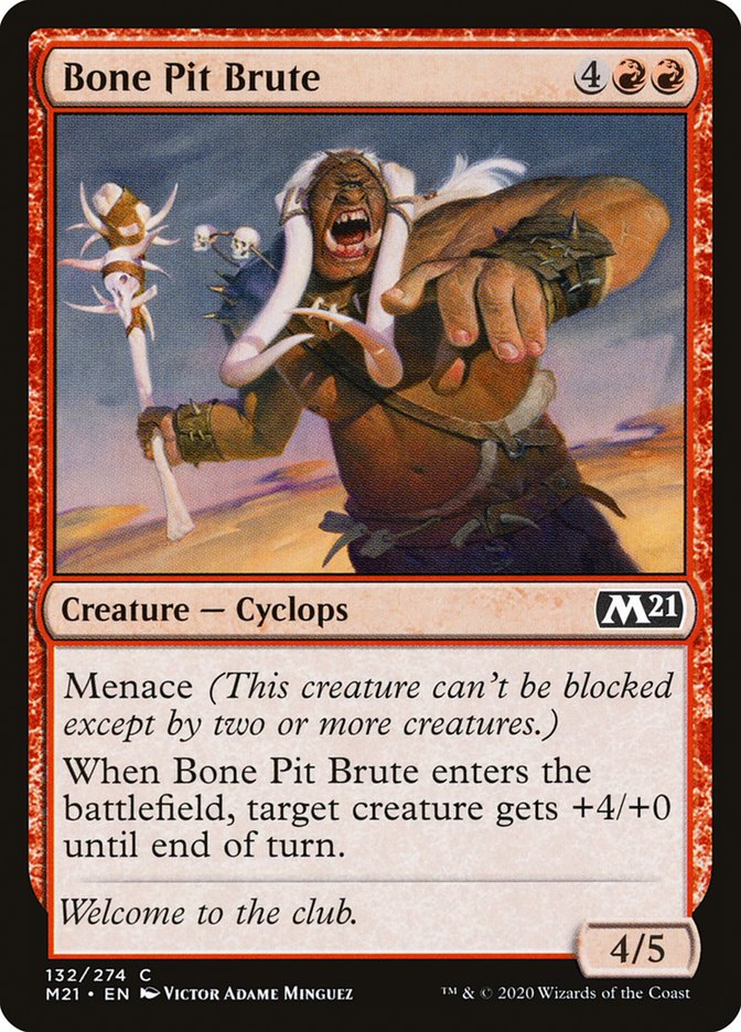 Bone Pit Brute [Core Set 2021] | Gear Gaming Bentonville