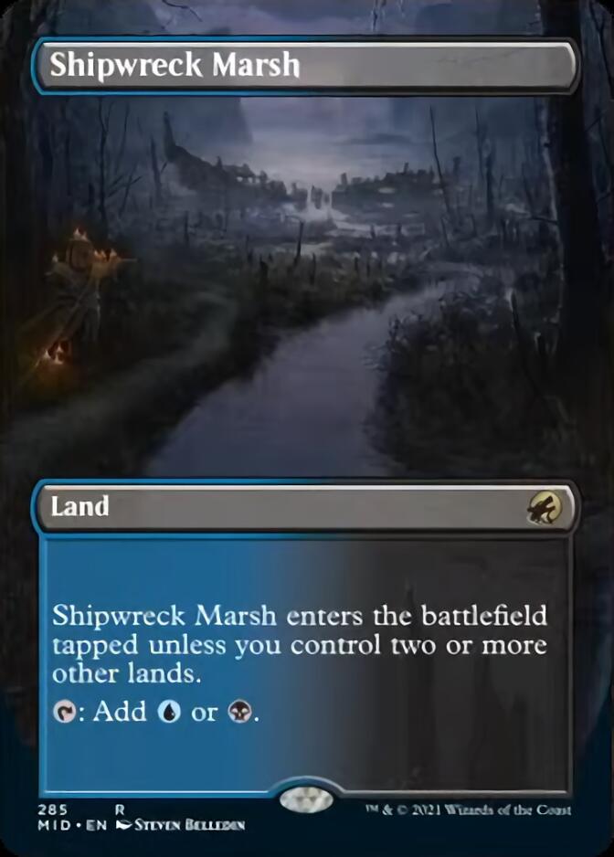 Shipwreck Marsh (Borderless Alternate Art) [Innistrad: Midnight Hunt] | Gear Gaming Bentonville