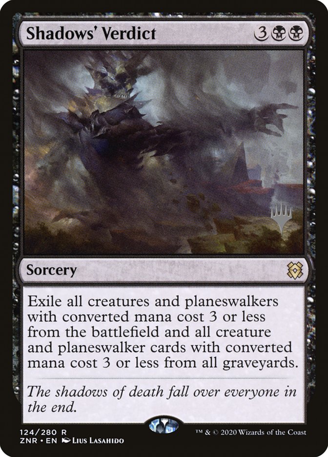 Shadows' Verdict (Promo Pack) [Zendikar Rising Promos] | Gear Gaming Bentonville