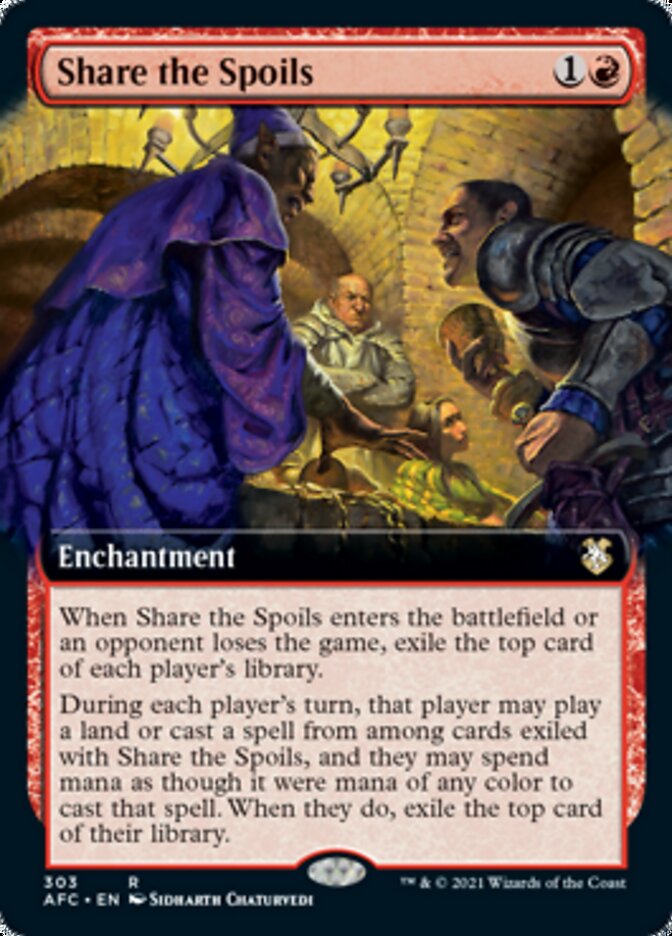 Share the Spoils (Extended Art) [Dungeons & Dragons: Adventures in the Forgotten Realms Commander] | Gear Gaming Bentonville