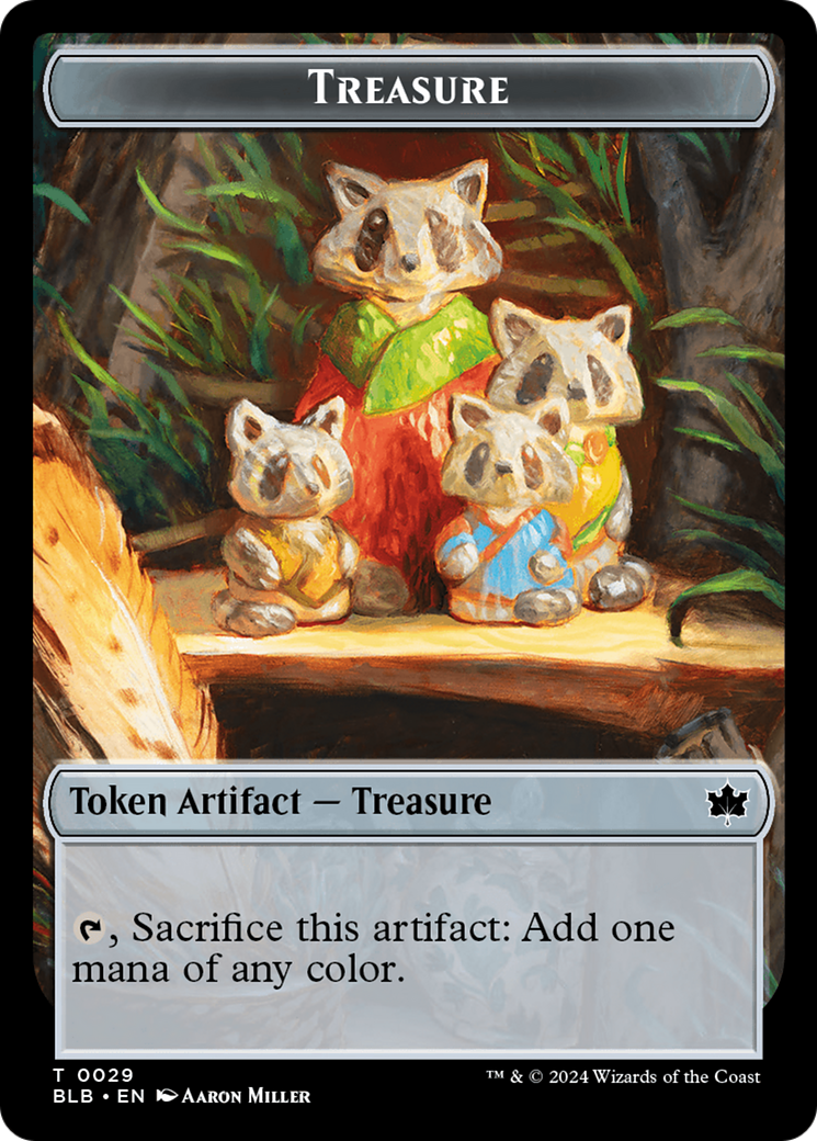 Rabbit // Treasure Double-Sided Token [Bloomburrow Tokens] | Gear Gaming Bentonville