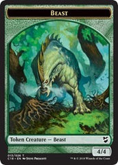 Beast (013) // Plant Double-Sided Token [Commander 2018 Tokens] | Gear Gaming Bentonville