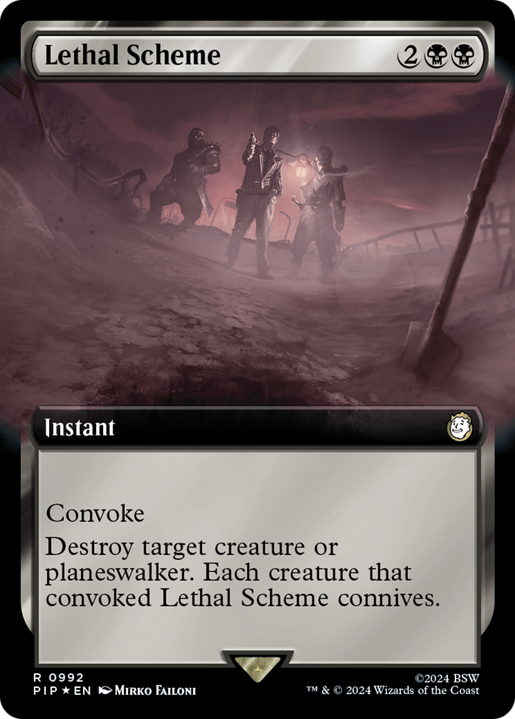 Lethal Scheme (Extended Art) (Surge Foil) [Fallout] | Gear Gaming Bentonville