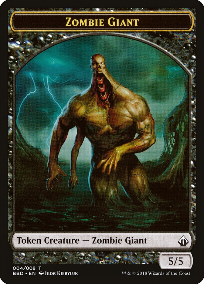 Zombie Giant Token [Battlebond Tokens] | Gear Gaming Bentonville