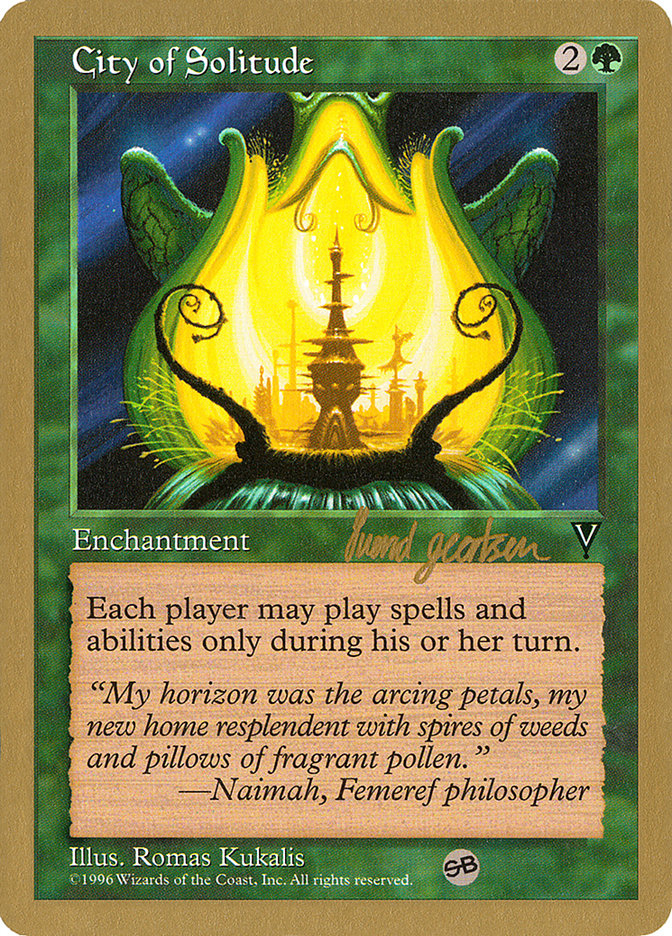 City of Solitude (Svend Geertsen) (SB) [World Championship Decks 1997] | Gear Gaming Bentonville