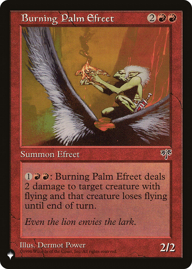 Burning Palm Efreet [The List Reprints] | Gear Gaming Bentonville