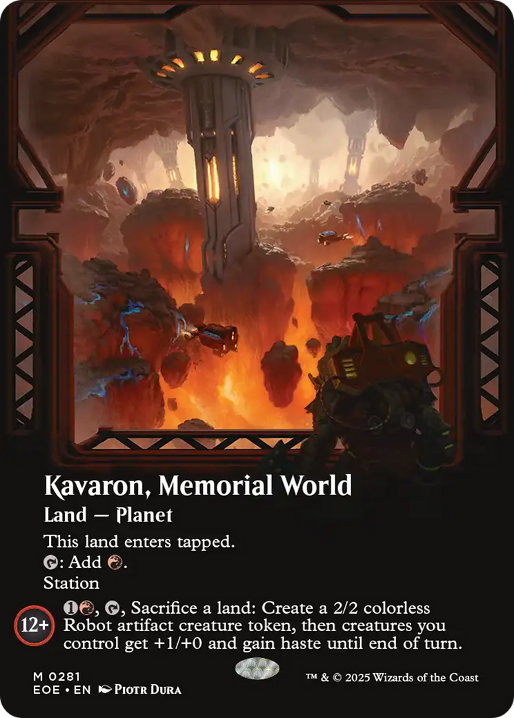 Kavaron, Memorial world (Borderless) [Edge of Eternities] | Gear Gaming Bentonville