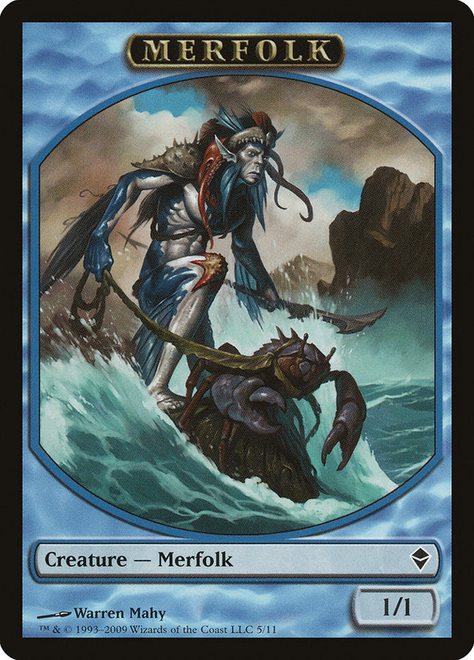 Merfolk Token [Zendikar Tokens] | Gear Gaming Bentonville