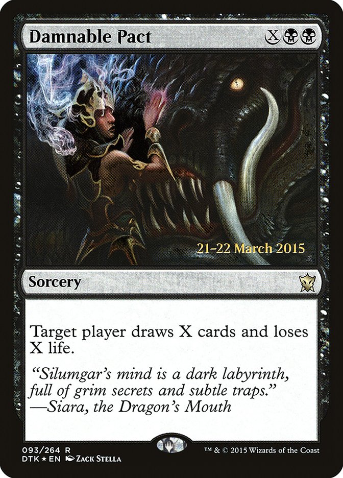 Damnable Pact [Dragons of Tarkir Prerelease Promos] | Gear Gaming Bentonville