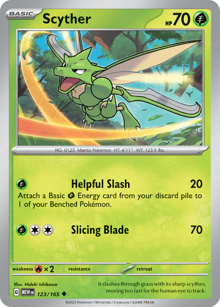 Scyther (123/165) [Scarlet & Violet 151] | Gear Gaming Bentonville