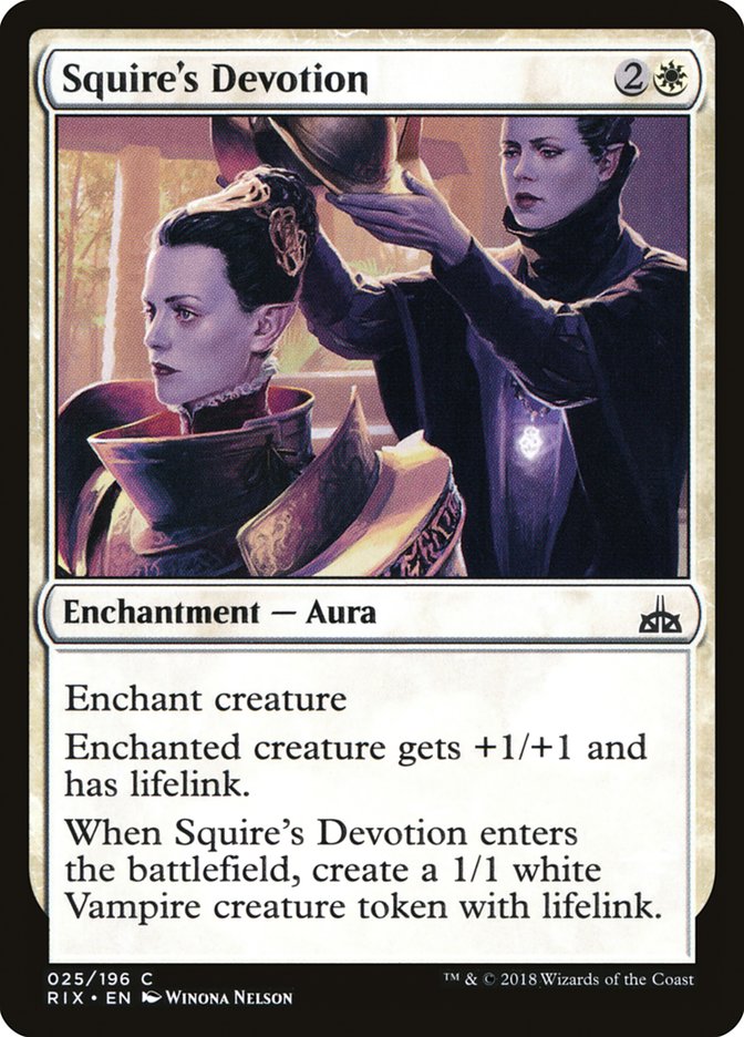 Squire's Devotion [Rivals of Ixalan] | Gear Gaming Bentonville