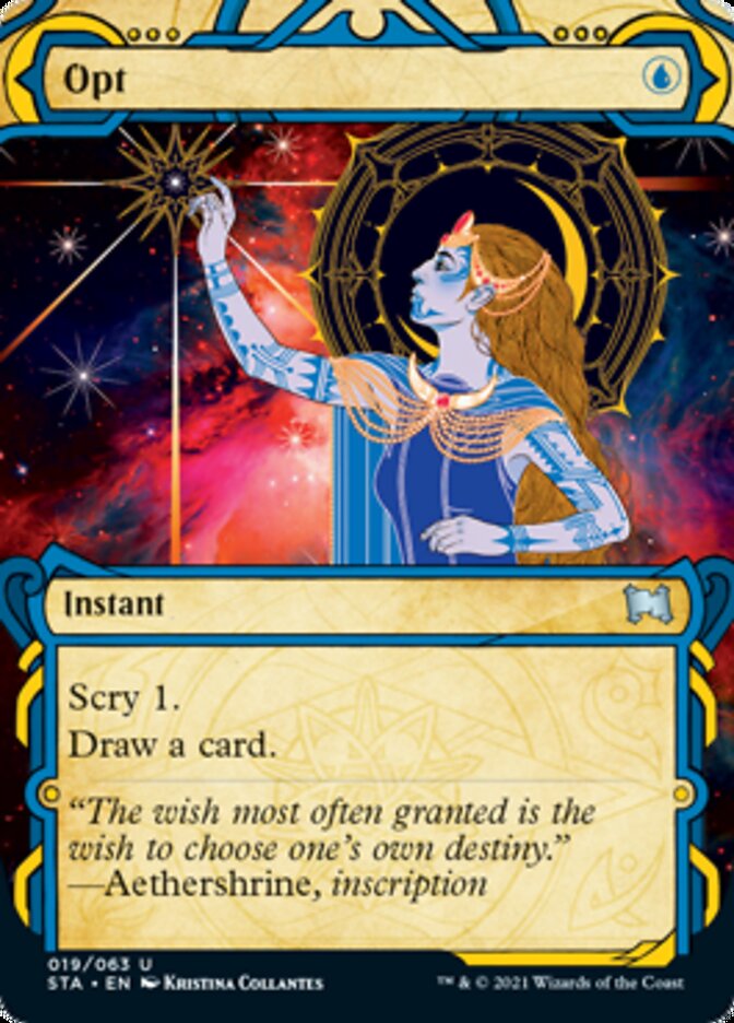 Opt (Foil Etched) [Strixhaven: School of Mages Mystical Archive] | Gear Gaming Bentonville