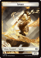 Spirit (0006) // Spirit (0007) Double-Sided Token [Tarkir: Dragonstorm Tokens] | Gear Gaming Bentonville