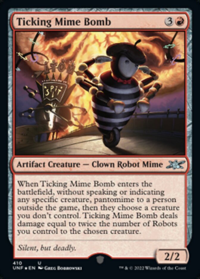 Ticking Mime Bomb (Galaxy Foil) [Unfinity] | Gear Gaming Bentonville