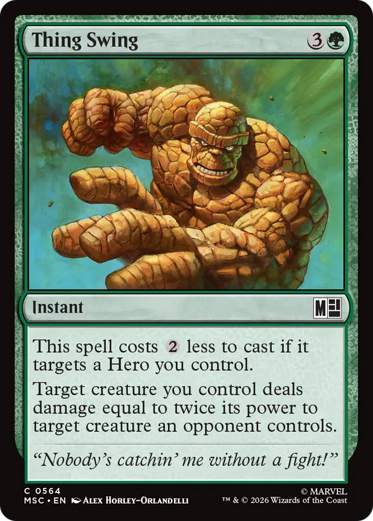 Thing Swing [Marvel Super Heroes Commander] | Gear Gaming Bentonville