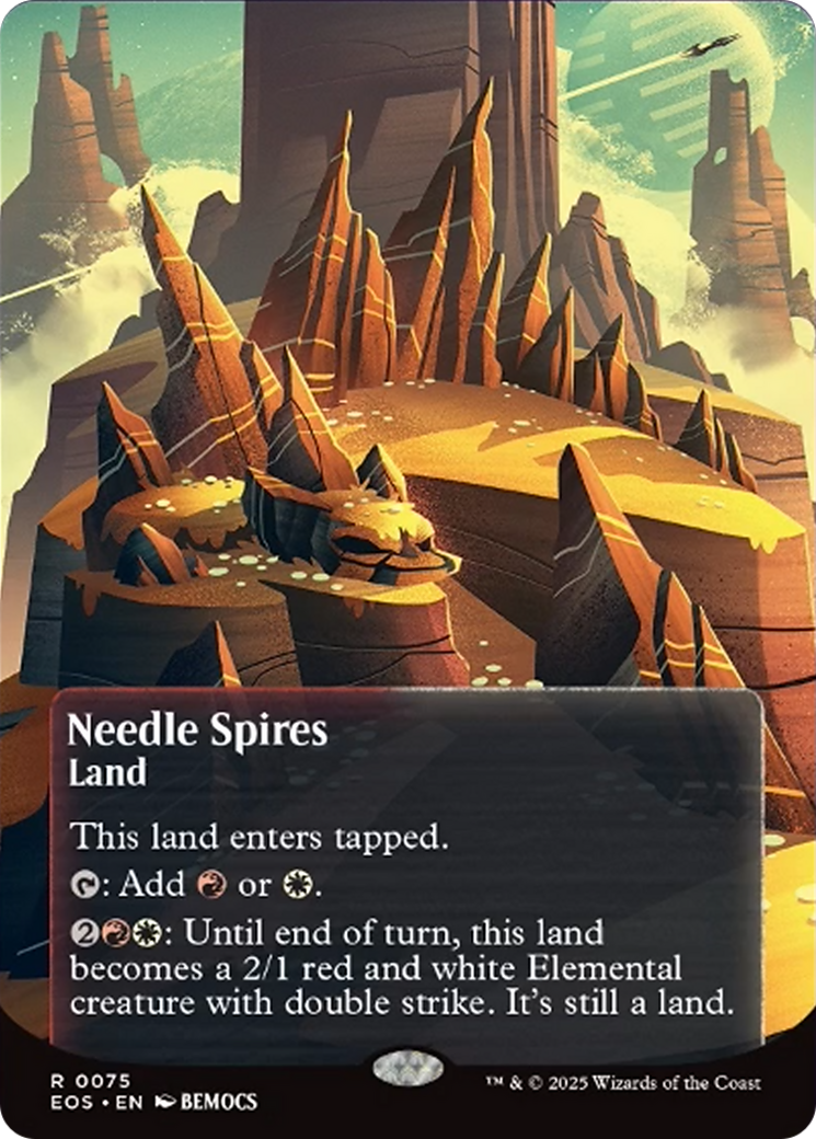Needle Spires (0075) (Borderless) [Edge of Eternities: Stellar Sights] | Gear Gaming Bentonville