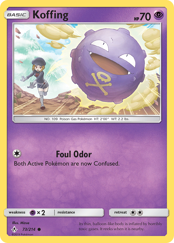 Koffing (73/214) [Sun & Moon: Unbroken Bonds] | Gear Gaming Bentonville