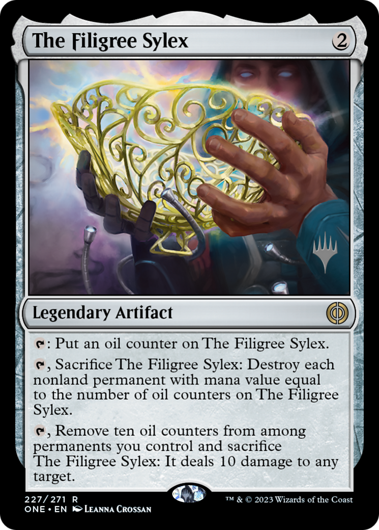 The Filigree Sylex (Promo Pack) [Phyrexia: All Will Be One Promos] | Gear Gaming Bentonville