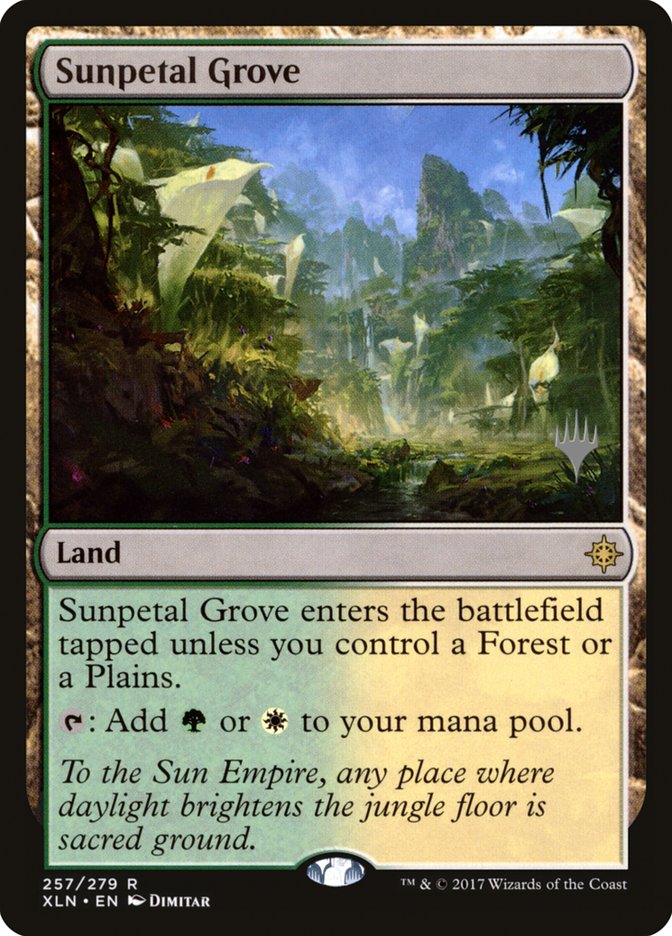 Sunpetal Grove (Promo Pack) [Ixalan Promos] | Gear Gaming Bentonville