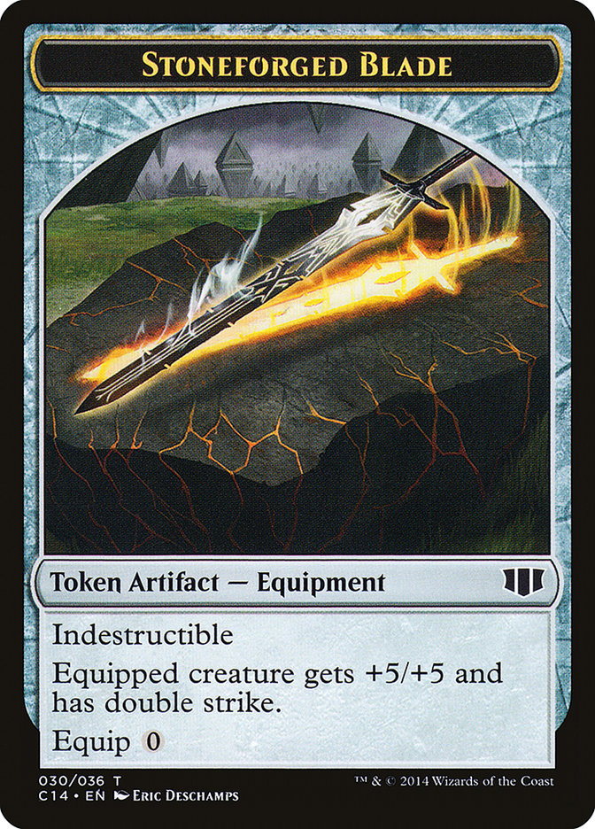 Stoneforged Blade // Germ Double-Sided Token [Commander 2014 Tokens] | Gear Gaming Bentonville