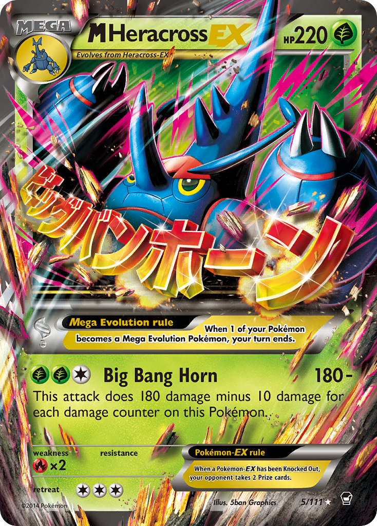 M Heracross EX (5/111) [XY: Furious Fists] | Gear Gaming Bentonville