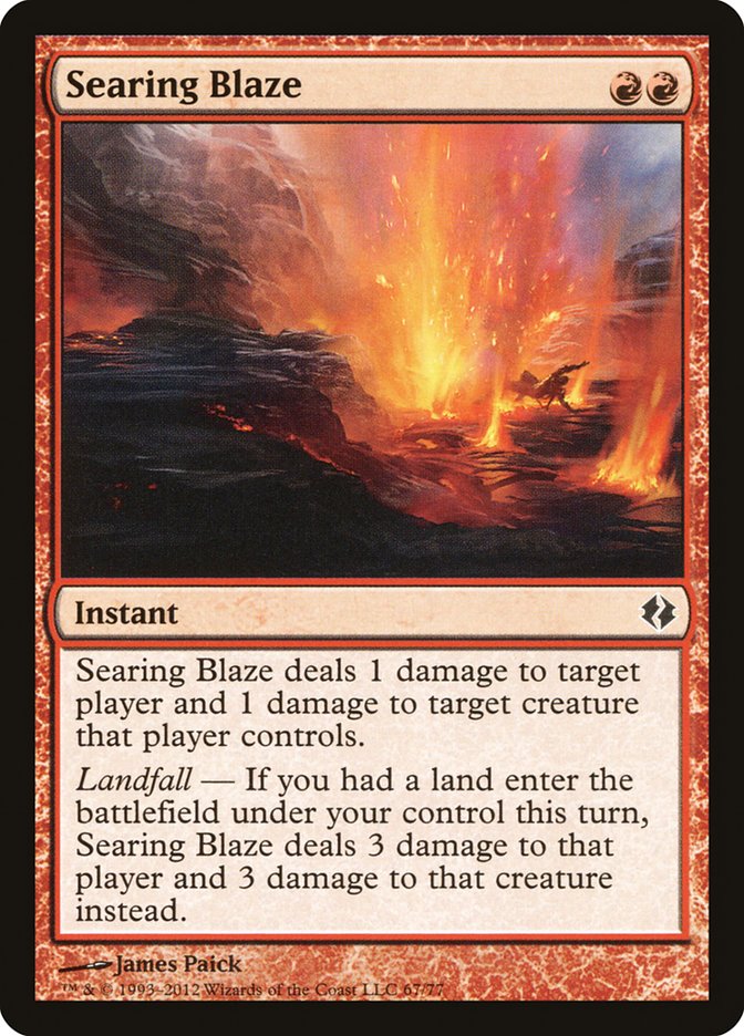 Searing Blaze [Duel Decks: Venser vs. Koth] | Gear Gaming Bentonville
