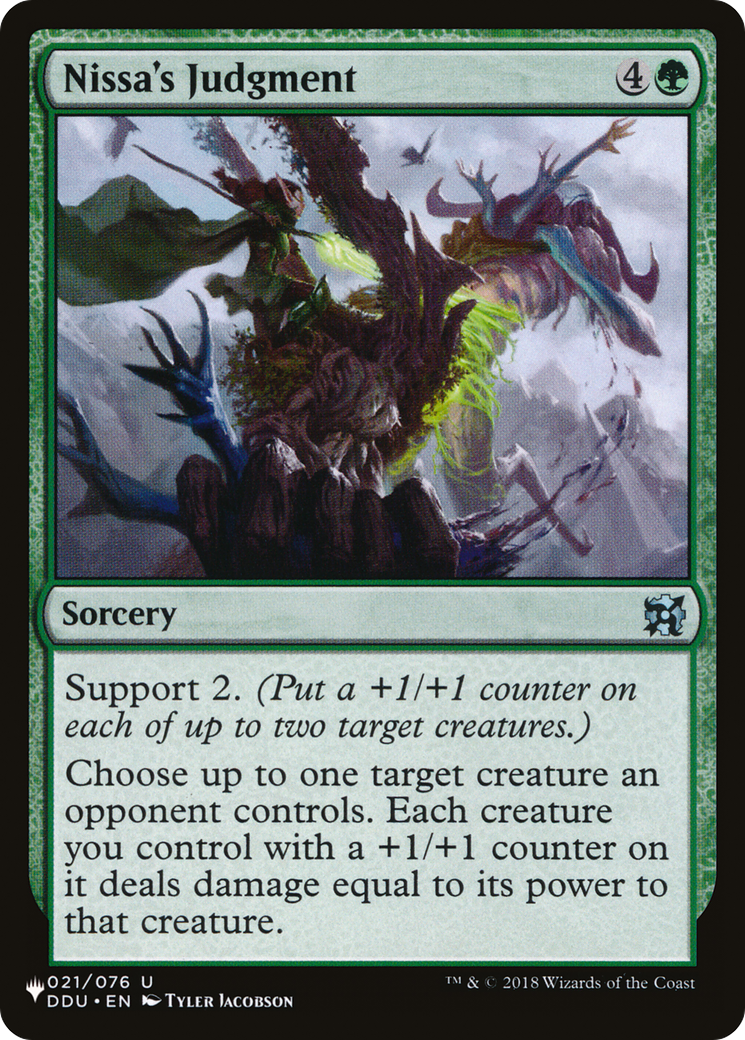 Nissa's Judgment [The List Reprints] | Gear Gaming Bentonville