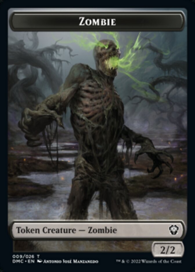 Phyrexian // Zombie Double-Sided Token [Dominaria United Tokens] | Gear Gaming Bentonville