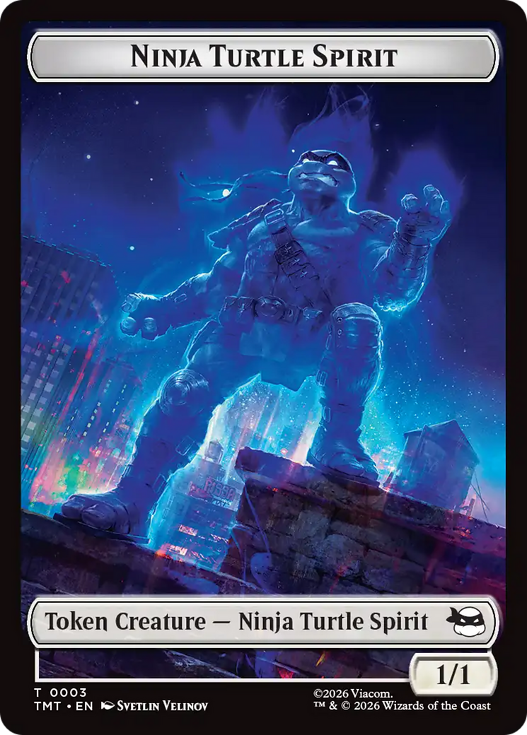 Mutant // Ninja Turtle Spirit Double-Sided Token [Teenage Mutant Ninja Turtles Tokens] | Gear Gaming Bentonville